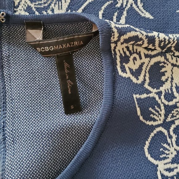 BCBGMaxAzaria Ellena Denim Combo Bodycon Dress - Picture 5 of 5